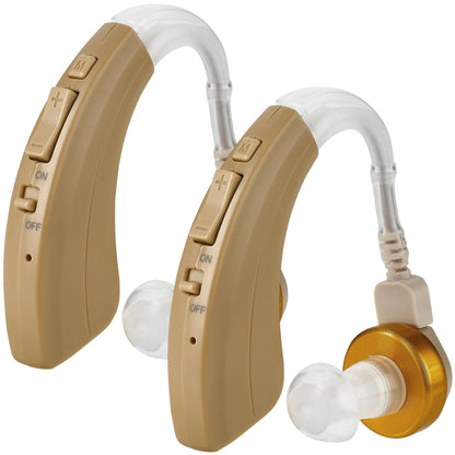 Digital Hearing Aids Pair - Behind the Ear Left & Right BTE Personal Sound Hearing Aids by MEDca