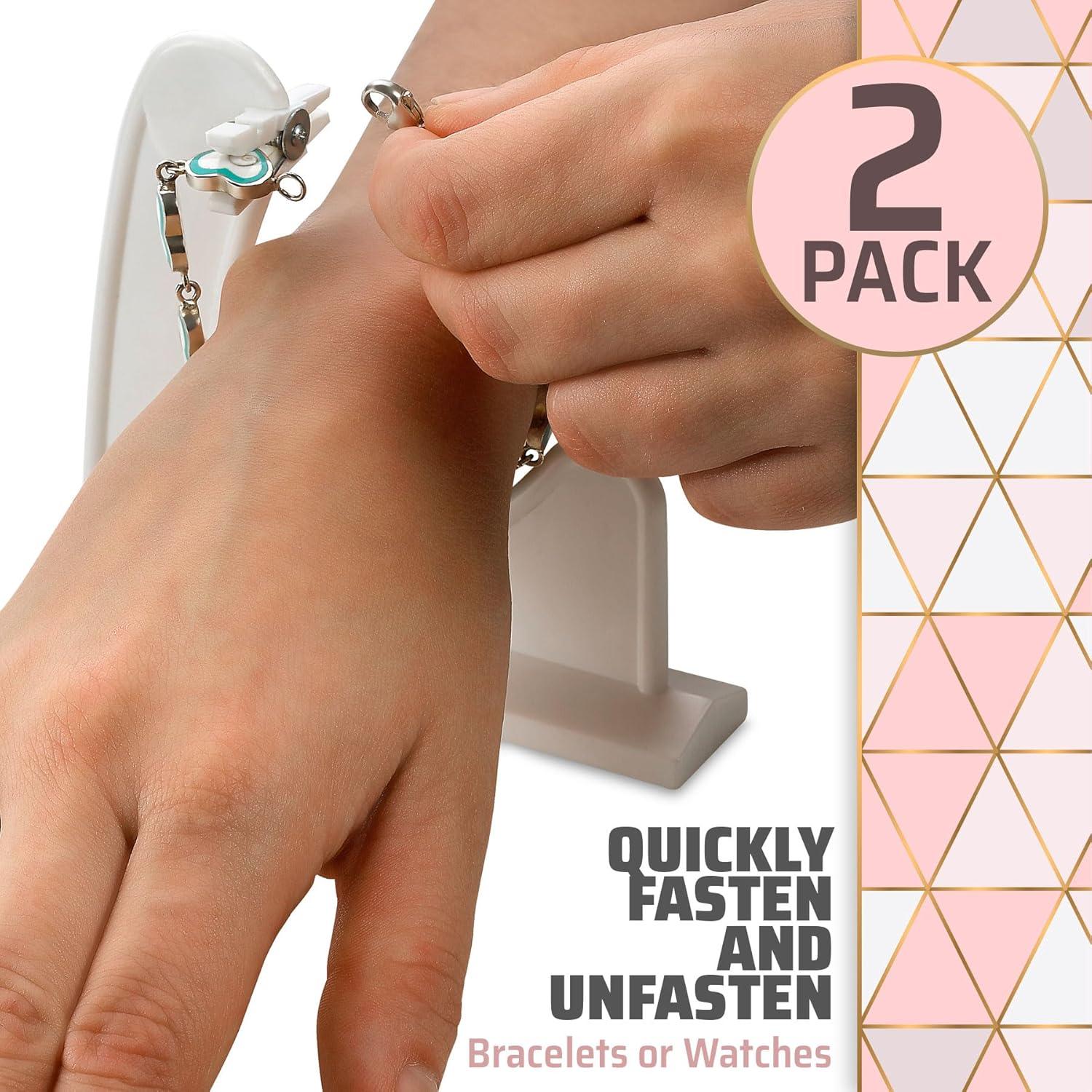 Medca- Jewelry Helper Fastening Aid to Quickly Fasten and Unfasten Bracelets or Watches - 2 Pack