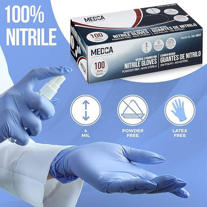 MEDca Nitrile Exam Gloves - Disposable Non-Sterile Gloves - Non-Powder Rubber & Latex-Free, General Gloves, Janitorial Supply