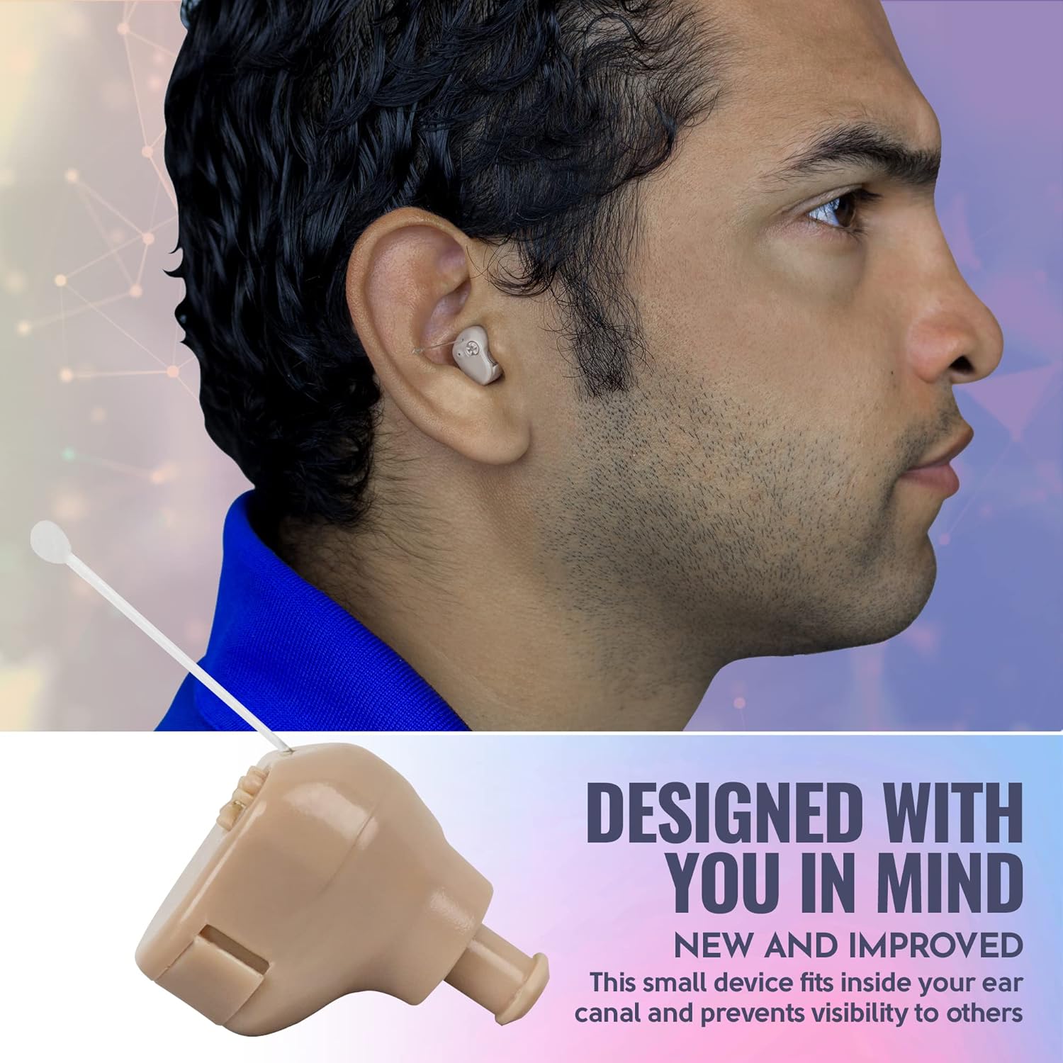 Hearing Aids Set - Mini ITC (In-The-Canal), In Ear Personal Hearing Amplification and Digital Sound Enhancer PSAD (Pair) Extra Small Upgraded Second Generation Design by MEDca