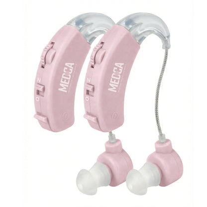 Behind the Ear Sound Aids - BTE Hearing Ear Amplification Device and Digital Hearing Aids for Seniors PSAD for the Hard of Hearing, Noise Reducing, Black, By MEDca for Seniors PSAD for the Hard of Hearing, Noise Reducing, Black, By MEDca