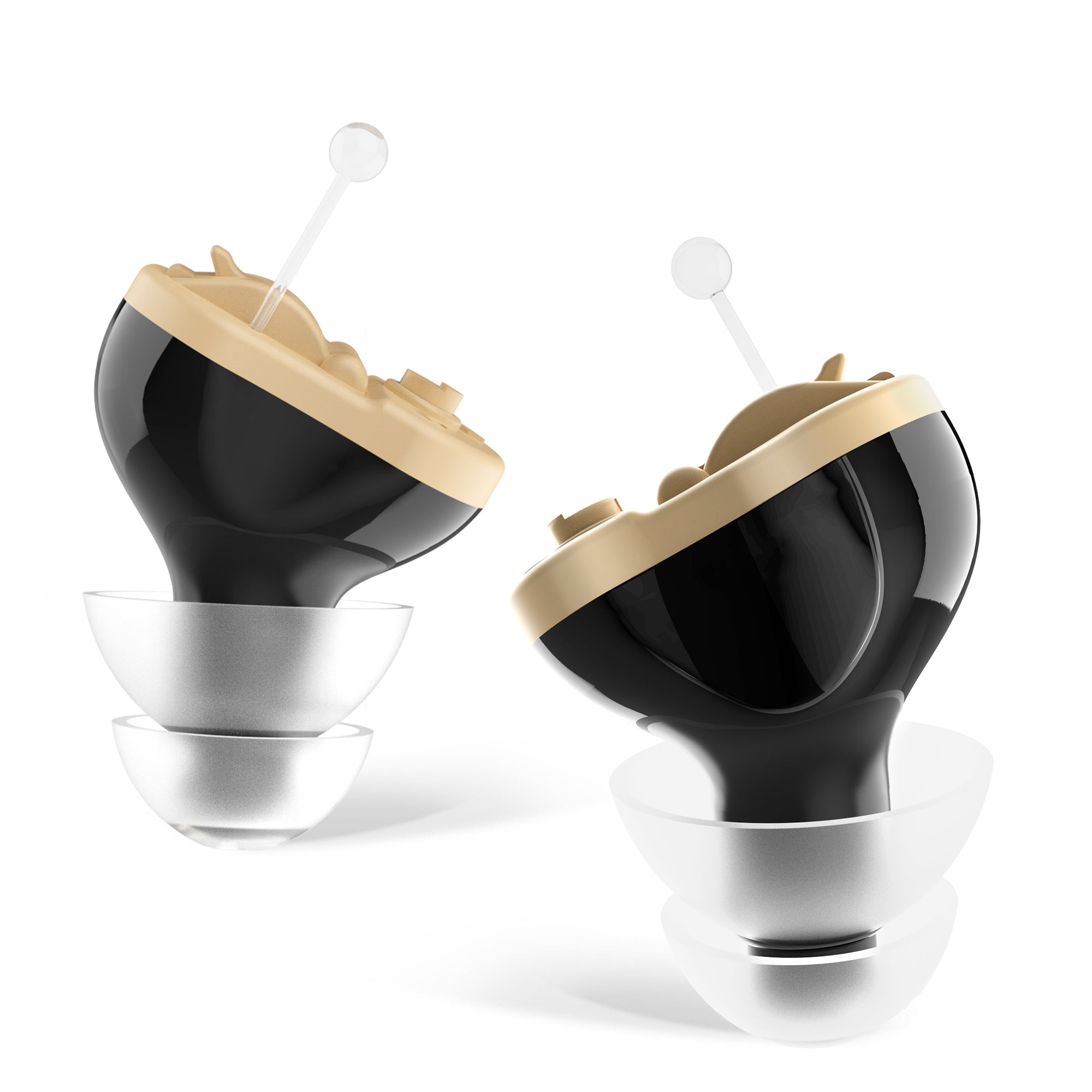 Digital Hearing Aids - Invisible in Canal (CIC) in-Ear Mini Sound Enhancer Set, Near-Invisible, Noise Cancelling, Personal Sound Hearing Aids
