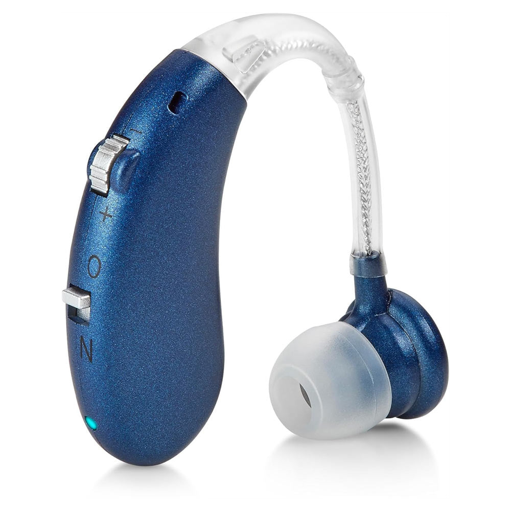 Digital Hearing Aids - Rechargeable -Operated BTE Personal Sound Assist Device with 2 Modes, Volume Control & Noise Cancelling, Behind-The-Ear Aids for Adults and Seniors