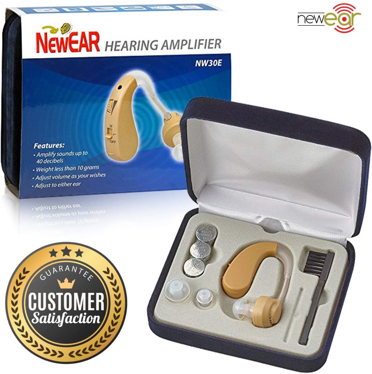NewEAR Digital High Power BTE Hearing Personal Sound Amplifier NEW RELEASE 