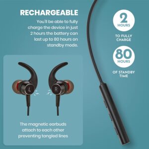 Rechargeable Hearing Amplifier - Wireless Hands-Free Neckband